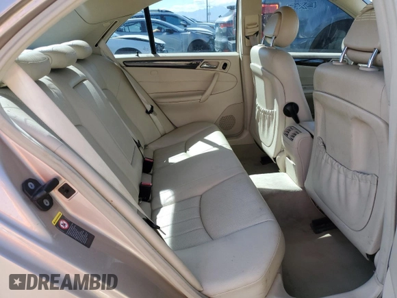 2005 Mercedes-Benz C 240 with VIN WDBRF81J95F662187, listed as a Copart auction lot 48823485 with 145,076 mi miles and Salvage title. Bid and sale history available at DreamBid. Image 10.