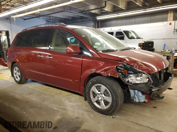 2008 Nissan Quest with VIN 5N1BV28U98N104347, listed as a Copart auction lot 82894454 with 114,144 mi miles and Salvage Title. Bid and sale history available at carsss.com. Image 4.