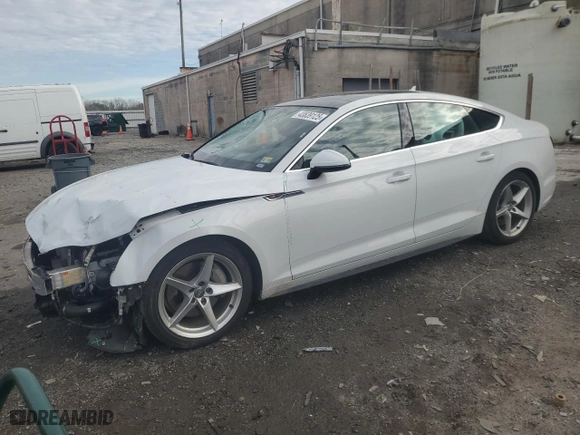 2019 Audi A5 Sportback Premium Plus with VIN WAUENCF57KA046852, listed as a Copart auction lot 43639125 with NaN miles and Salvage Title. Bid and sale history available at carsss.com. Image 1.