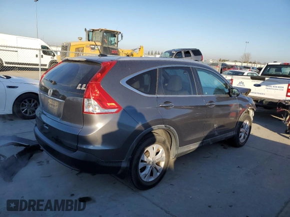 2012 Honda CR-V EX-L with VIN 2HKRM3H76CH505160, listed as a Copart auction lot 42185375 with 60,762 mi miles and Salvage Title. Bid and sale history available at carsss.com. Image 3.