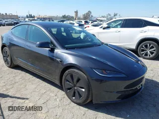 2024 Tesla Model 3 Long Range with VIN 5YJ3E1EB5RF744058, listed as a IAAI auction lot 41604072 with 5,483 mi miles and . Bid and sale history available at DreamBid. Image 1.