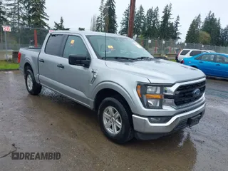 2023 Ford F-150 XL with VIN 1FTEW1C81PKE76588, listed as a IAAI auction lot 41986794 with 1 mi miles. Bid and sale history available at carsss.com. Image 1.