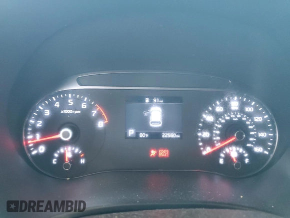 2021 Kia Soul S with VIN KNDJ23AU7M7142909, listed as a Copart auction lot 50317055 with 22,560 mi miles and Salvage Title. Bid and sale history available at DreamBid. Image 9.