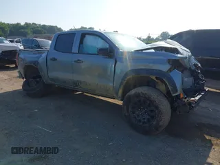 2024 Chevrolet Colorado 4WD Trail Boss with VIN 1GCPTEEK8R1307923, listed as a IAAI auction lot 42423905 with 4,190 mi miles and . Bid and sale history available at DreamBid. Image 1.
