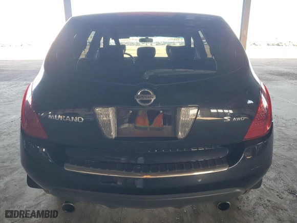 2006 Nissan Murano SL with VIN JN8AZ08W36W516110, listed as a Copart auction lot 50100205 with 122,897 mi miles and Clean Title. Bid and sale history available at carsss.com. Image 6.