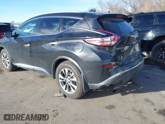 2017 Nissan Murano SL with VIN 5N1AZ2MH5HN144630, listed as a IAAI auction lot 41239088 with 87,305 mi miles and . Bid and sale history available at DreamBid. Image 3.