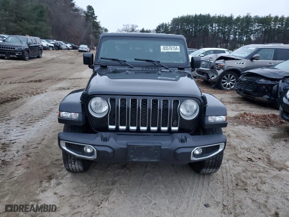 2023 Jeep Gladiator Overland with VIN 1C6HJTFG4PL550551, listed as a Copart auction lot 83576154 with 0 mi miles and Salvage Title. Bid and sale history available at carsss.com. Image 5.