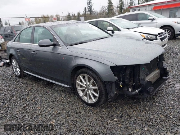 2015 Audi A4 Premium with VIN WAUAFAFLXFN009971, listed as a IAAI auction lot 42004348 with 109,362 mi miles. Bid and sale history available at carsss.com. Image 1.