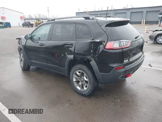 2019 Jeep Cherokee Trailhawk Elite with VIN 1C4PJMBX6KD418409, listed as a IAAI auction lot 41178690 with 80,755 mi miles. Bid and sale history available at carsss.com. Image 3.