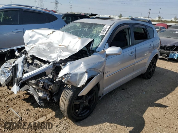 2005 Pontiac Vibe with VIN 5Y2SL63805Z465501, listed as a Copart auction lot 71963974 with 0 mi miles and Salvage Title. Bid and sale history available at carsss.com. Image 1.