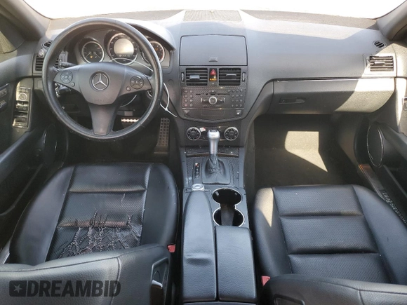 2009 Mercedes-Benz C 350 Sport with VIN WDDGF56X59F298740, listed as a Copart auction lot 56873315 with 153,831 mi miles and Salvage title. Bid and sale history available at DreamBid. Image 8.