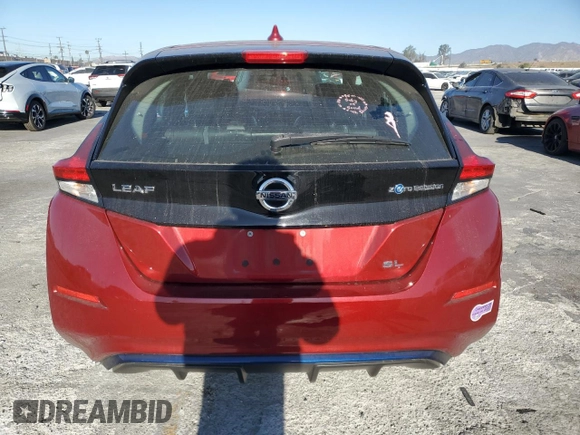 2018 Nissan LEAF SL with VIN 1N4AZ1CP4JC309016, listed as a Copart auction lot 88722875 with 59,146 mi miles and Salvage Title. Bid and sale history available at DreamBid. Image 6.