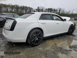 2014 Chrysler 300 with VIN 2C3CCAAG9EH220962, listed as a Copart auction lot 50190485 with 129,098 mi miles and Salvage Title. Bid and sale history available at carsss.com. Image 3.