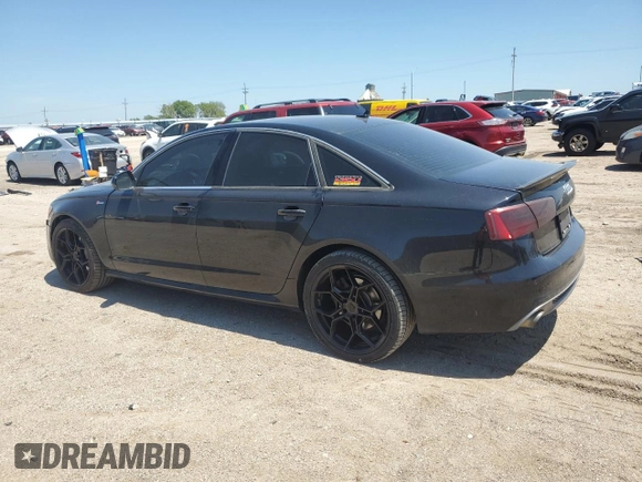 2013 Audi A6 Prestige with VIN WAUJGAFC7DN040430, listed as a Copart auction lot 64809575 with 112,123 mi miles and Salvage title. Bid and sale history available at DreamBid. Image 2.