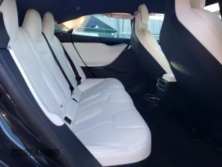 2017 Tesla Model S 100D with VIN 5YJSA1E2XHF199948, listed as a Copart auction lot 46367635 with 76,284 mi miles and Salvage title. Bid and sale history available at DreamBid. Image 10.