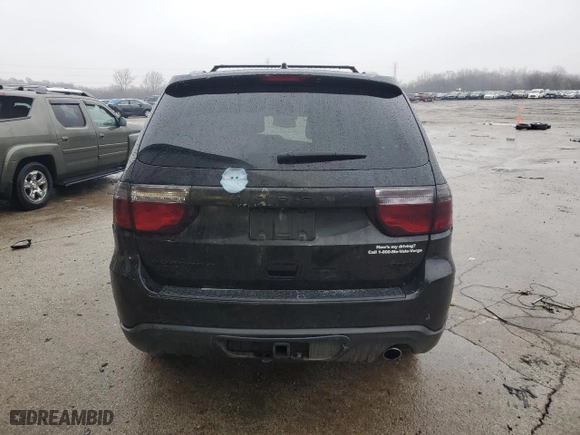 2012 Dodge Durango Crew with VIN 1C4RDJDG9CC266970, listed as a Copart auction lot 43527665 with 99,557 mi miles and Salvage Title. Bid and sale history available at carsss.com. Image 6.