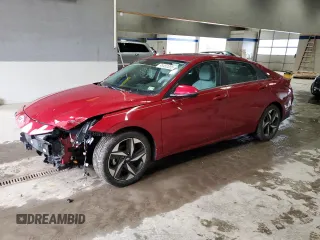 2021 Hyundai Elantra Limited z VIN KMHLP4AGXMU168248, wystawiony jako Copart lot #45450395 z przebiegiem 16 851 mil mil oraz Szkoda całkowita • Salvage title. Historia ofert i sprzedaży dostępna na DreamBid. Obrazek 1.