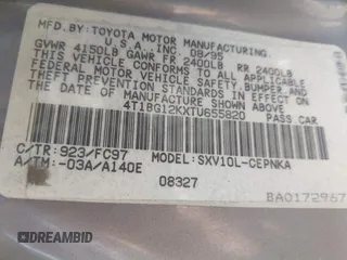 1996 Toyota Camry DX with VIN 4T1BG12KXTU655820, listed as a IAAI auction lot 42093458 with 197,247 mi miles. Bid and sale history available at carsss.com. Image 9.