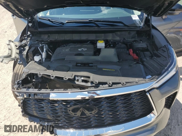 2023 Infiniti QX60 Luxe z VIN 5N1DL1FS1PC361586, wystawiony jako Copart lot #57611024 z przebiegiem 12 507 mil mil oraz Szkoda całkowita • Salvage title. Historia ofert i sprzedaży dostępna na DreamBid. Obrazek 12.