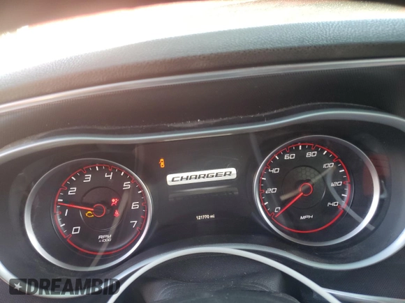 2015 Dodge Charger SXT with VIN 2C3CDXHG2FH916313, listed as a Copart auction lot 48494305 with 121,770 mi miles and Salvage Title. Bid and sale history available at DreamBid. Image 9.