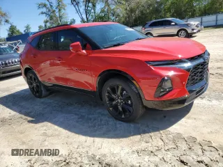2022 Chevrolet Blazer RS with VIN 3GNKBERS1NS190872, listed as a Copart auction lot 49244535 with 15,574 mi miles and Salvage title. Bid and sale history available at DreamBid. Image 4.
