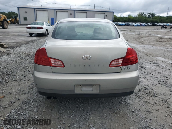 2004 Infiniti G35 w/Leather with VIN JNKCV51F24M716832, listed as a Copart auction lot 66197834 with 135,180 mi miles and Clean Title. Bid and sale history available at DreamBid. Image 6.