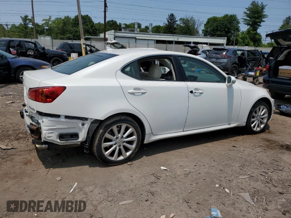2009 Lexus IS 250 with VIN JTHCK262695029464, listed as a Copart auction lot 58056685 with Not provided miles and Salvage title. Bid and sale history available at DreamBid. Image 3.