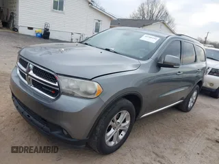 2012 Dodge Durango Crew with VIN 1C4RDHDG8CC109035, listed as a IAAI auction lot 41786444 with 258,974 mi miles and . Bid and sale history available at DreamBid. Image 2.