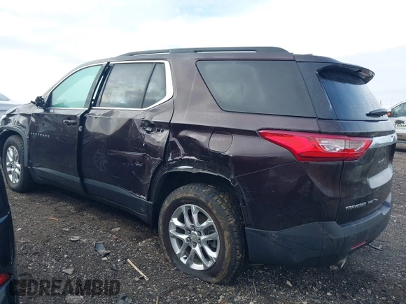2021 Chevrolet Traverse LT Cloth with VIN 1GNEVGKW2MJ134615, listed as a IAAI auction lot 41667174 with 52,717 mi miles. Bid and sale history available at carsss.com. Image 3.