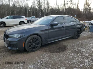 2022 BMW 5 Series 530i xDrive with VIN WBA13BJ01NCJ87578, listed as a Copart auction lot 85685994 with 33,814 mi miles and Salvage Title. Bid and sale history available at carsss.com. Image 1.
