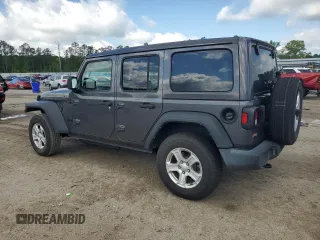 2021 Jeep Wrangler Unlimited Sport S с VIN 1C4HJXDG8MW836142, выставлен на аукционе Copart как лот 52791025 с пробегом 47 255 миль миль и Чистый • Clean title. История ставок и продаж доступна на DreamBid. Изображение 2.