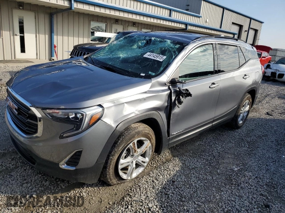2020 GMC Terrain SLE with VIN 3GKALTEV3LL129153, listed as a Copart auction lot 44145915 with 51,472 mi miles and Salvage Title. Bid and sale history available at DreamBid. Image 1.