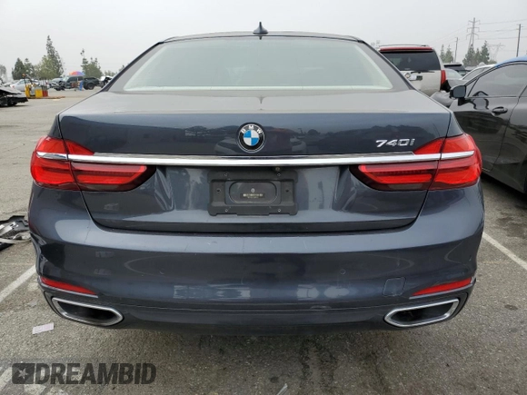 2016 BMW 7 Series 740i with VIN WBA7E2C52GG504213, listed as a Copart auction lot 53120313 with 55,933 mi miles. Bid and sale history available at carsss.com. Image 6.