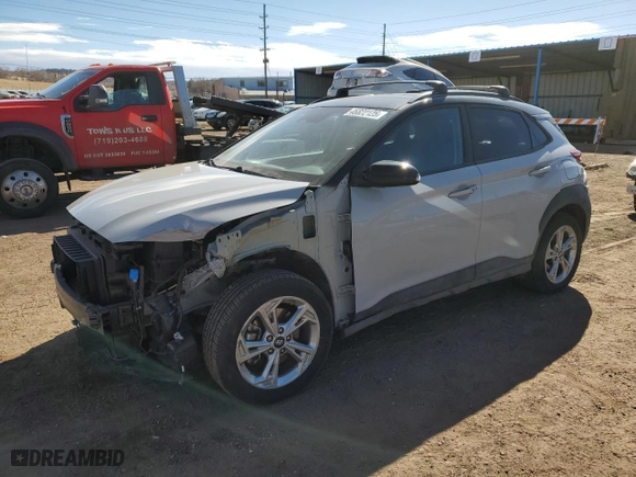2022 Hyundai Kona SEL with VIN KM8K6CAB1NU745960, listed as a Copart auction lot 46822125 with 32,062 mi miles and Salvage Title. Bid and sale history available at carsss.com. Image 1.
