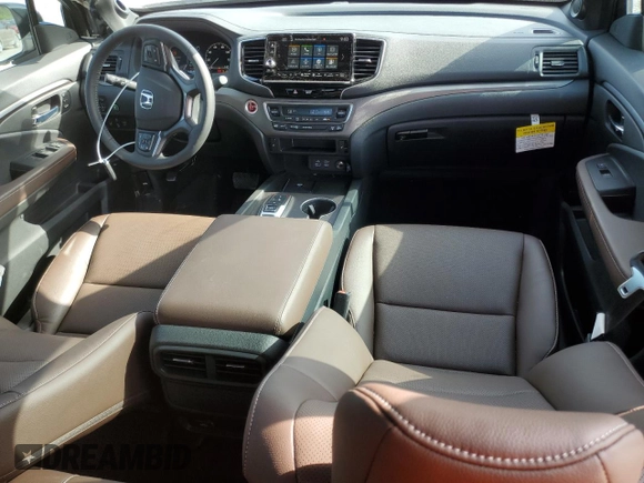 2024 Honda Ridgeline RTL with VIN 5FPYK3F57RB028966, listed as a Copart auction lot 60211885 with 10,963 mi miles and Salvage title. Bid and sale history available at DreamBid. Image 8.
