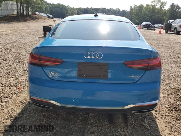 2022 Audi A5 Sportback S line Premium with VIN WAUDACF58NA008476, listed as a Copart auction lot 67375924 with 61,240 mi miles and Salvage Title. Bid and sale history available at carsss.com. Image 6.