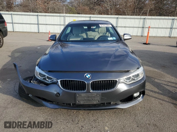 2015 BMW 4 Series 428i xDrive with VIN WBA3T1C58FP820907, listed as a Copart auction lot 87227004 with 81,047 mi miles and Salvage Title. Bid and sale history available at carsss.com. Image 5.