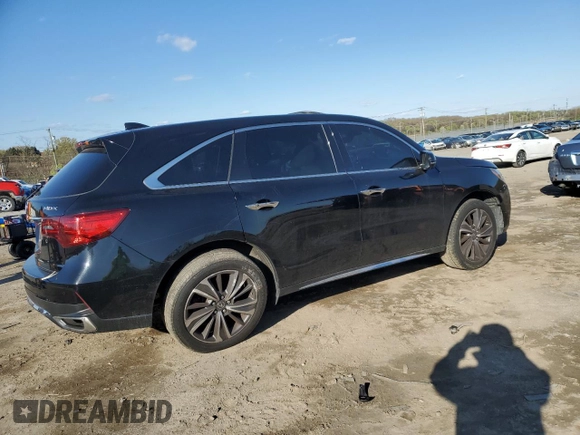 2019 Acura MDX Technology with VIN 5J8YD3H57KL001707, listed as a Copart auction lot 52175315 with 133,483 mi miles and Salvage title. Bid and sale history available at DreamBid. Image 3.