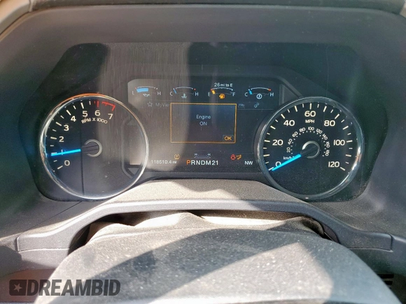 2016 Ford F-150 XLT with VIN 1FTFW1EF4GKF79990, listed as a Copart auction lot 57616395 with 118,510 mi miles and Salvage title. Bid and sale history available at DreamBid. Image 9.