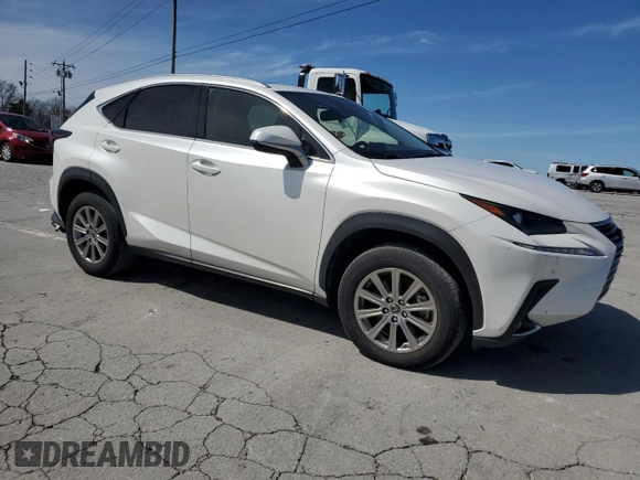 2021 Lexus NX with VIN JTJDARBZ0M5032113, listed as a Copart auction lot 50185745 with 53,602 mi miles and Salvage Title. Bid and sale history available at carsss.com. Image 4.