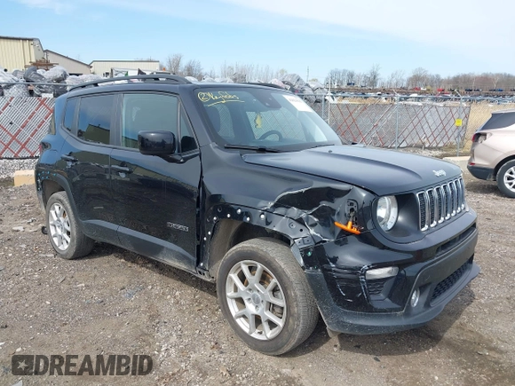 2019 Jeep Renegade Latitude with VIN ZACNJBBB2KPK15600, listed as a IAAI auction lot 42021625 with 69,640 mi miles and . Bid and sale history available at DreamBid. Image 1.