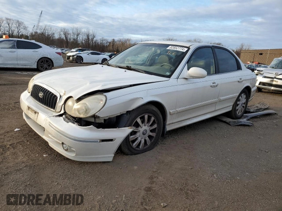 2004 Hyundai Sonata GLS with VIN KMHWF35H84A957433, listed as a Copart auction lot 82852774 with 187,857 mi miles and Salvage Title. Bid and sale history available at carsss.com. Image 1.