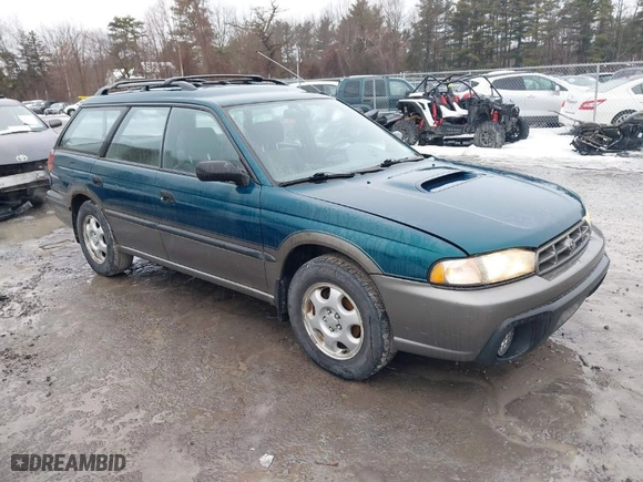1997 Subaru Legacy Wagon Outback with VIN 4S3BG685XV7654378, listed as a IAAI auction lot 41666575 with 248,484 mi miles. Bid and sale history available at carsss.com. Image 1.