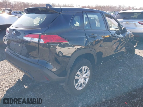 2024 Toyota Corolla Cross L with VIN 7MUAAAAG1RV101003, listed as a IAAI auction lot 41838801 with 6,786 mi miles and . Bid and sale history available at DreamBid. Image 4.