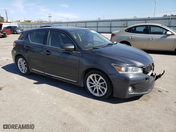 2011 Lexus CT 200h with VIN JTHKD5BH7B2028798, listed as a Copart auction lot 46866245 with 204096 miles and Salvage Title. Bid and sale history available at carsss.com. Image 4.