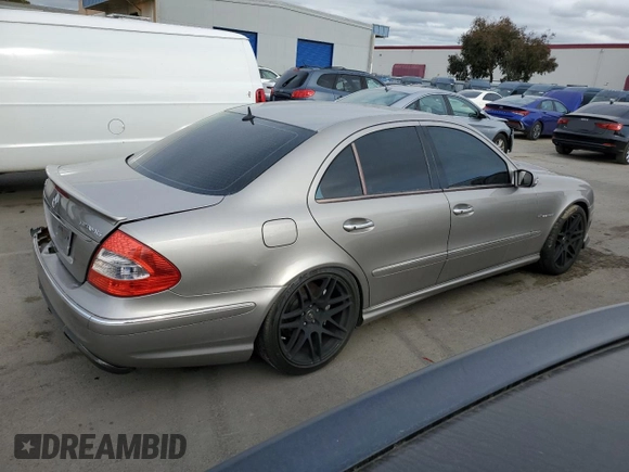 2005 Mercedes-Benz E-Class 5.5L AMG with VIN WDBUF76J15A768563, listed as a Copart auction lot 46345505 with 108,947 mi miles and Salvage Title. Bid and sale history available at carsss.com. Image 4.