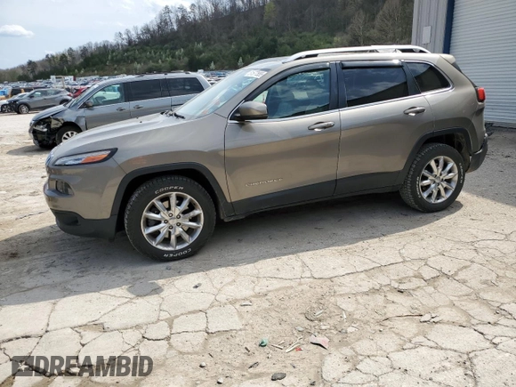 2016 Jeep Cherokee Limited with VIN 1C4PJMDS0GW240560, listed as a Copart auction lot 51577555 with 157,693 mi miles and Salvage Title. Bid and sale history available at DreamBid. Image 1.