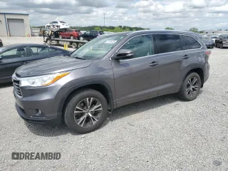 2016 Toyota Highlander XLE z VIN 5TDJKRFH7GS287750, wystawiony jako Copart lot #54746705 z przebiegiem 110 727 mil mil oraz Szkoda całkowita • Salvage title. Historia ofert i sprzedaży dostępna na DreamBid. Obrazek 1.