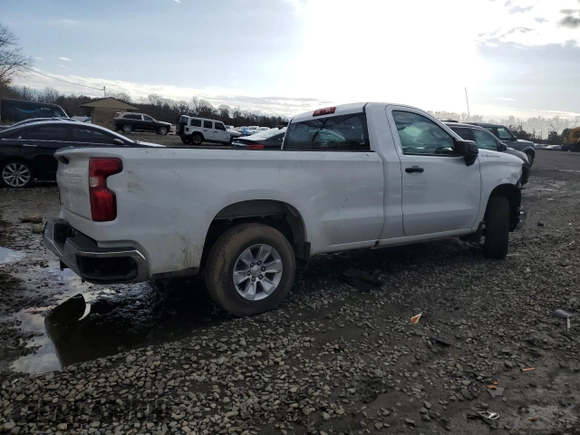 2023 Chevrolet Silverado 1500 Work Truck with VIN 3GCNAAED7PG325867, listed as a Copart auction lot 47447205 with 0 mi miles and Salvage Title. Bid and sale history available at carsss.com. Image 3.