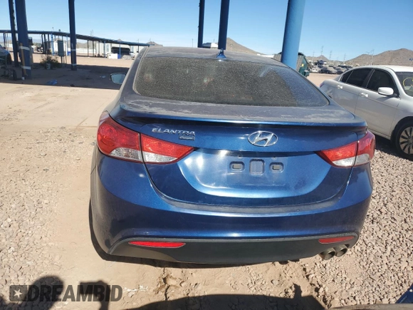 2013 Hyundai Elantra Coupe SE with VIN KMHDH6AE2DU016461, listed as a Copart auction lot 80578204 with 128,925 mi miles and Salvage Title. Bid and sale history available at carsss.com. Image 6.